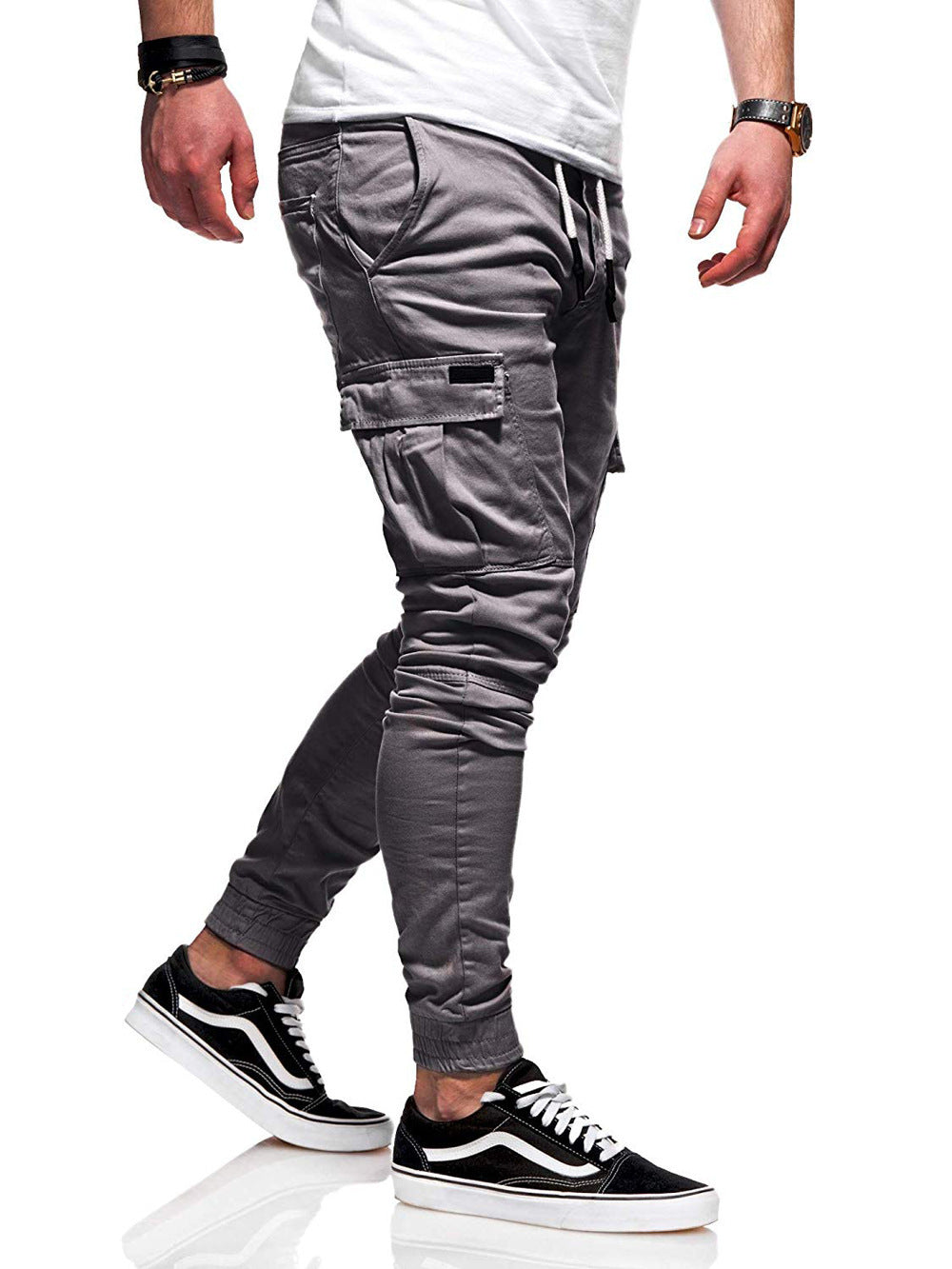 trendy-threeads Pants New Fashion Sweatpants Men Fitness