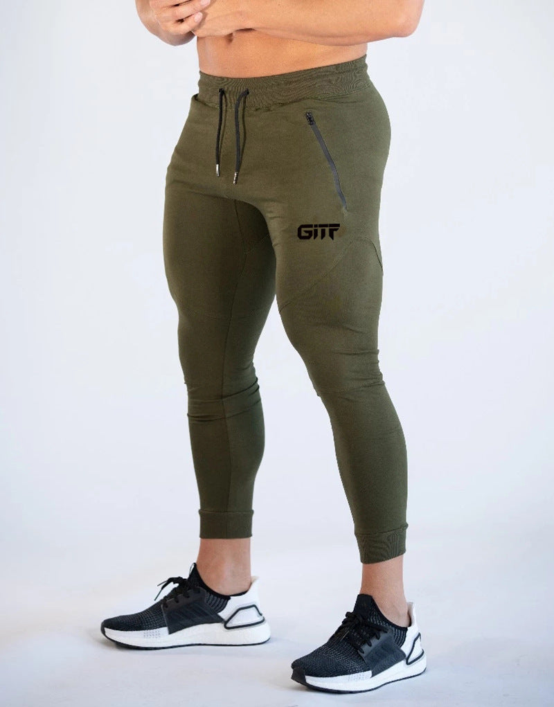 trendy-threeads men Sport Pencil Pants Men Bodybuilding Joggers Gym Trousers Running Pants Men