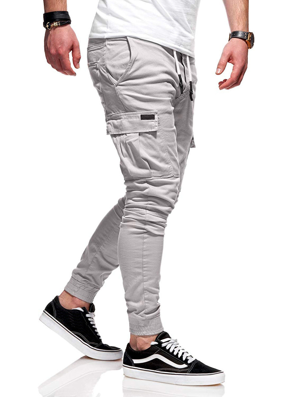 trendy-threeads Pants New Fashion Sweatpants Men Fitness