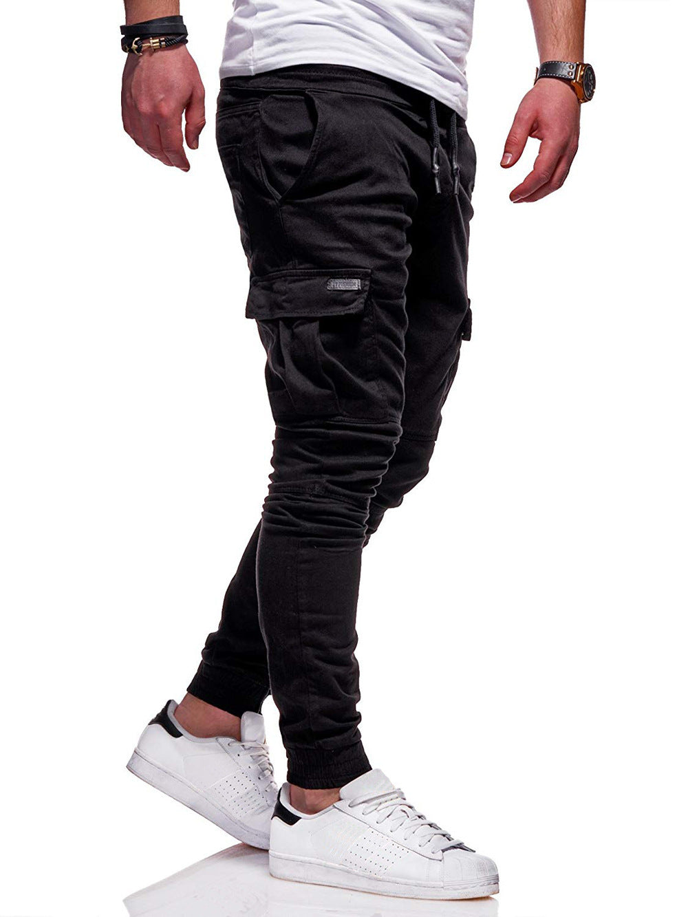 trendy-threeads Pants New Fashion Sweatpants Men Fitness