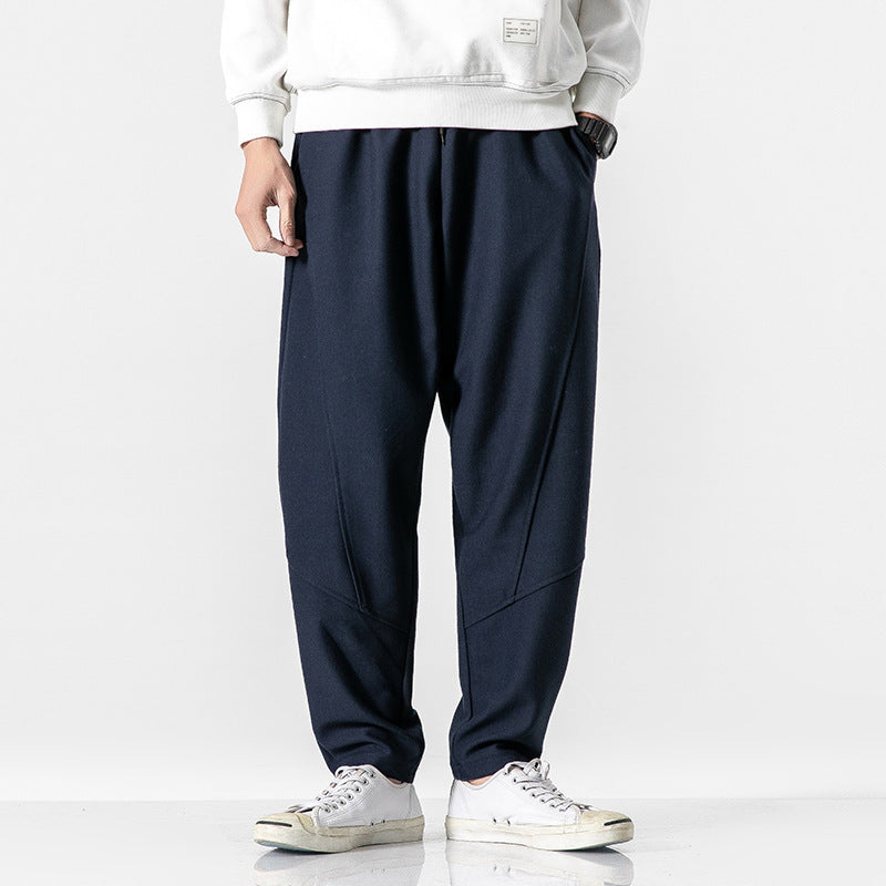 trendy-threeads Pants Slim Fit Feet Pants Casual Pants Men