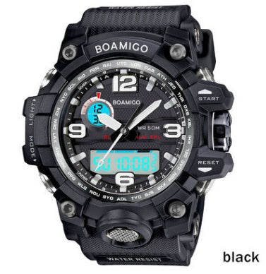 trendy-threeads analog digital LED Electronic quartz watches 50M waterproof swimming watch F5100