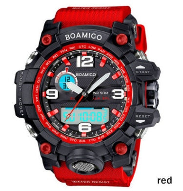 trendy-threeads analog digital LED Electronic quartz watches 50M waterproof swimming watch F5100