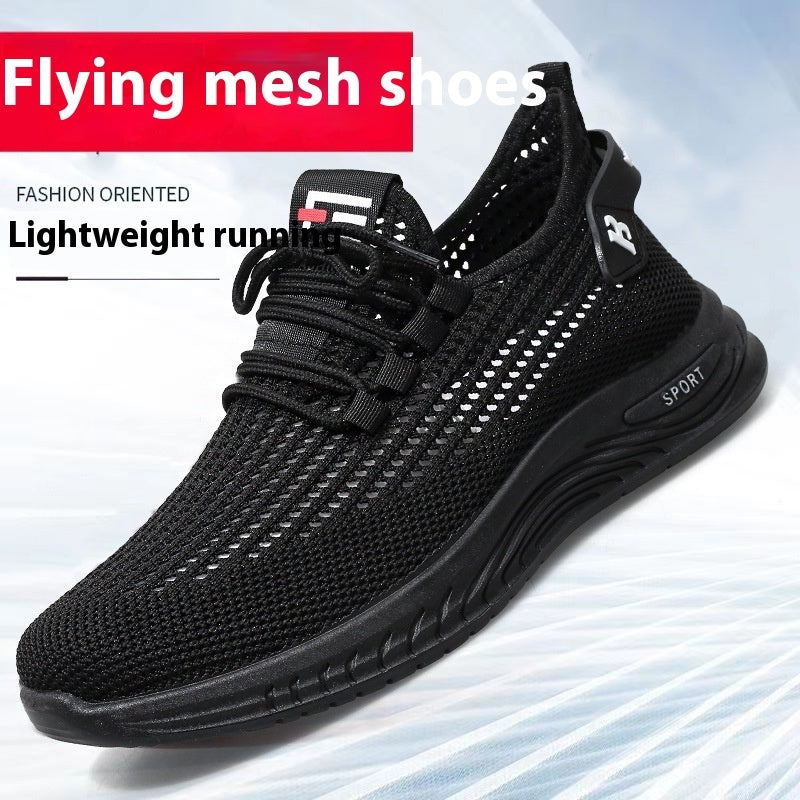 trendy-threeads Men's Leisure Pajamas Soft Bottom Mesh Shoes