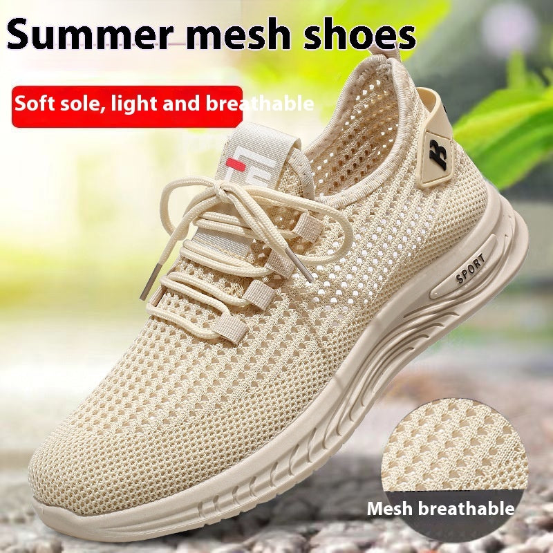 trendy-threeads Men's Leisure Pajamas Soft Bottom Mesh Shoes