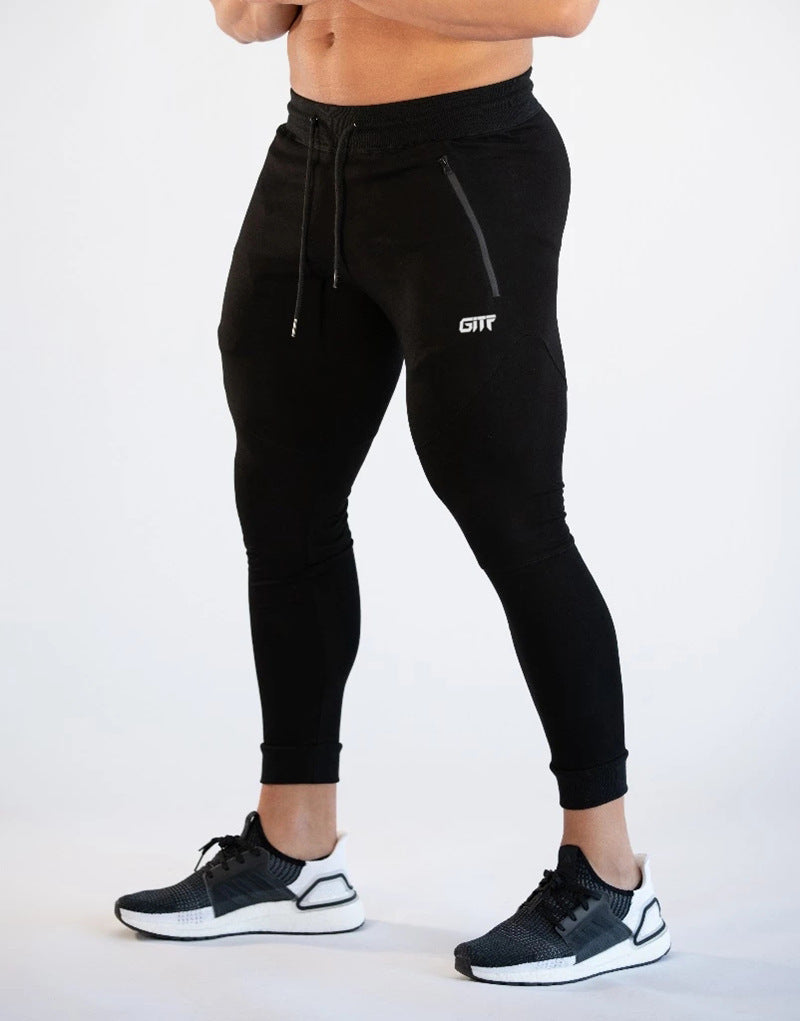 trendy-threeads men Sport Pencil Pants Men Bodybuilding Joggers Gym Trousers Running Pants Men