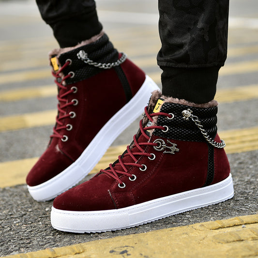trendy-threeads Men's Fleece-lined Sneakers