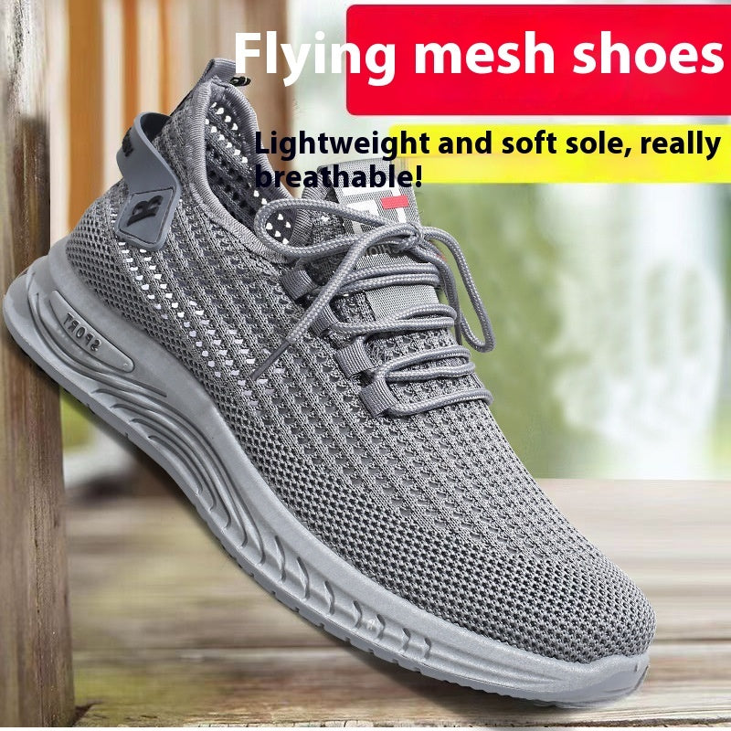 trendy-threeads Men's Leisure Pajamas Soft Bottom Mesh Shoes