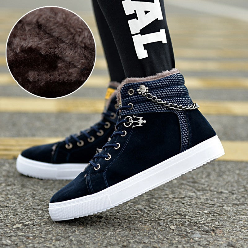 trendy-threeads Men's Fleece-lined Sneakers