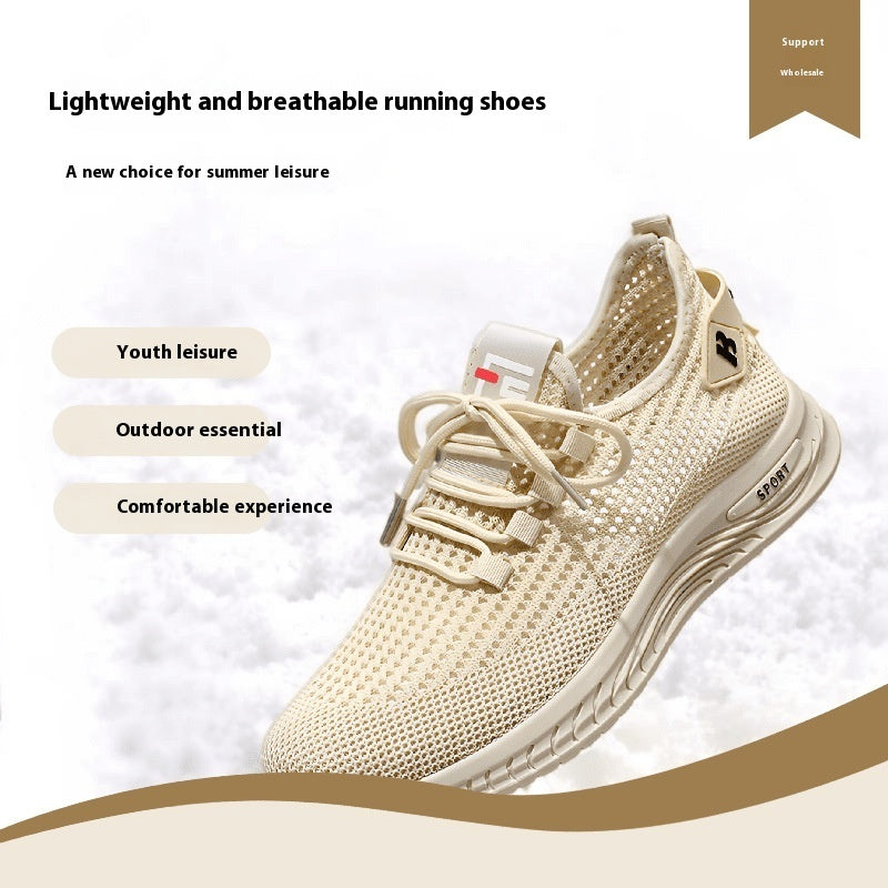 trendy-threeads Men's Leisure Pajamas Soft Bottom Mesh Shoes